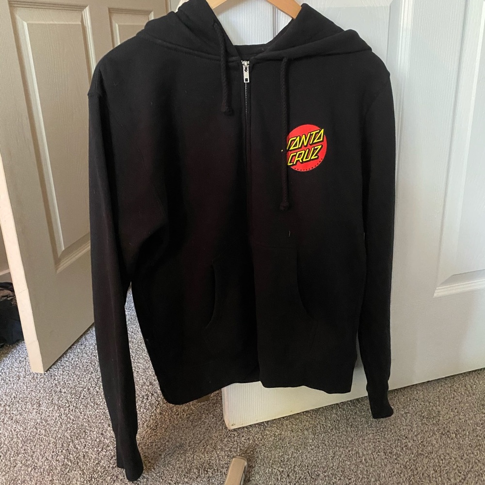 Santa Cruz zip up hoodie